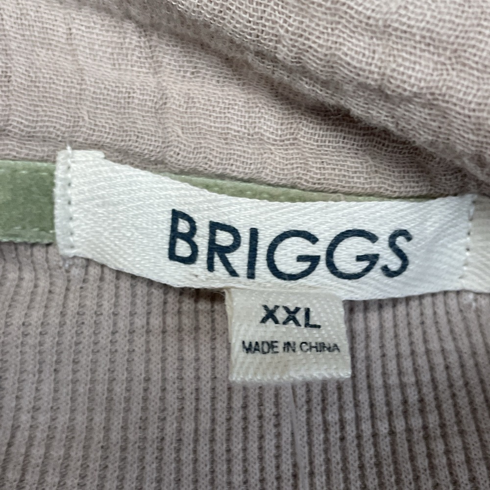 Briggs Women's XXL Blouse Tan Cotton Blend H0198 - Picture 7 of 16
